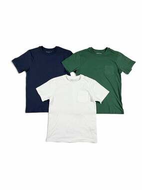 Crewcuts J. Crew Boys Pocket T-Shirt Bundle Navy Green White Size 10